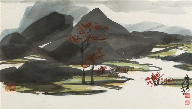 遠山的圖片