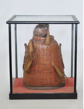 吳聖宗竹編蝦飾魚籗的圖片