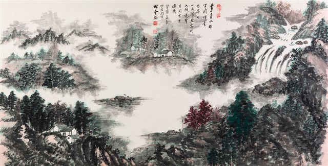 畫山畫水的圖片