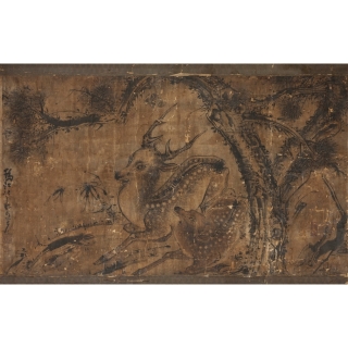 莊敬夫「松鹿圖」