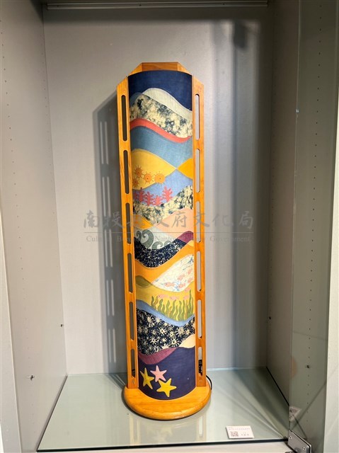 海之悅-天然染色拼縫燈罩藏品圖，第2張
