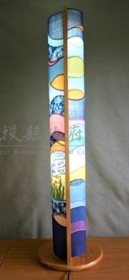 海之悅-天然染色拼縫燈罩藏品圖，第4張