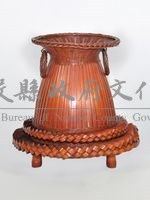 吳聖宗竹編雙耳雙層花器藏品圖，第1張