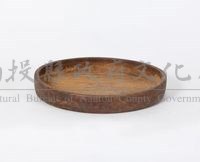 圓型樟木茶盤藏品圖，第1張