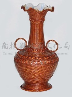 竹細編玉花瓶藏品圖，第1張