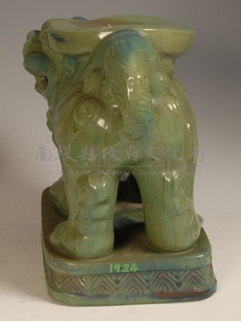 獅形花台藏品圖，第1張