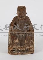 礦物漆樟木木雕神像藏品圖，第1張
