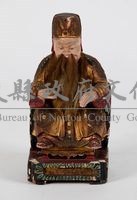 彩繪金漆福德正神樟木木雕神像藏品圖，第1張