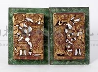 金漆透雕博古樟木花窗藏品圖，第1張