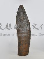 早期竹製雕刻神像(齊天大聖)藏品圖，第1張
