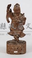 黑漆貼金中壇元帥樟木木雕神像藏品圖，第1張