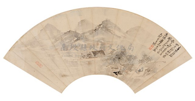 山水扇面藏品圖，第1張