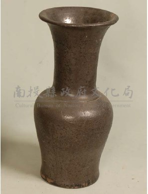 黑釉花瓶藏品圖，第1張