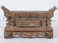 金漆雕花樟木薦盒藏品圖，第1張