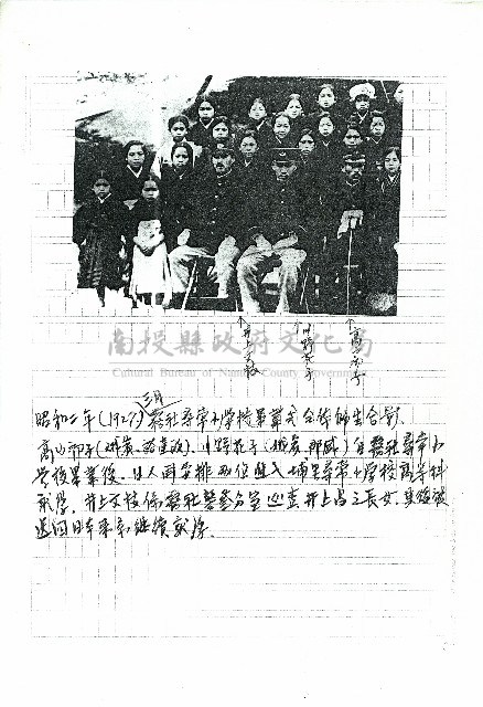 昭和二年(1927)三月霧社尋常小學校…(手稿)藏品圖，第2張