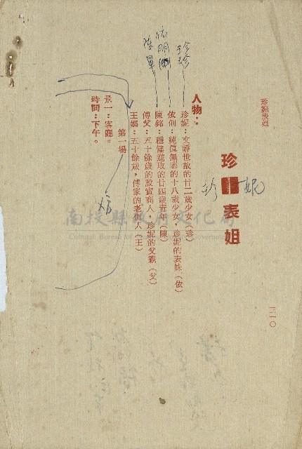 珍妮表姐(電視劇本校對稿)藏品圖，第2張