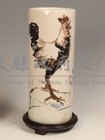 「高瞻遠矚」彩繪筒瓶藏品圖，第1張