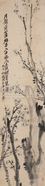 石梅立軸藏品圖，第1張