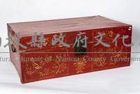 朱漆描金皮箱藏品圖，第1張