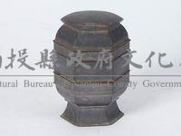 順成商號六角型鑲銅錫粉盒藏品圖，第1張