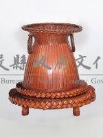 吳聖宗竹編雙耳雙層花器藏品圖，第1張