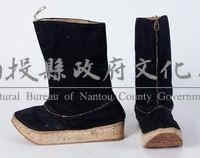 黑絲地朝方靴藏品圖，第1張