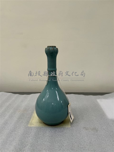 仿宋天青蒜頭瓶(複製品)藏品圖，第1張