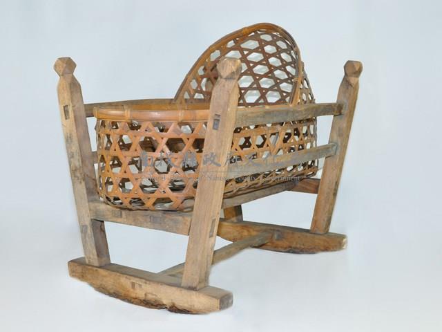 竹編搖籃藏品圖，第1張