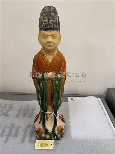 仿唐三彩文官俑(複製品)藏品圖，第1張