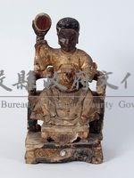 彩繪貼金太陰星君木雕神像藏品圖，第1張