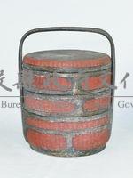 三層朱紅鎏金謝籃藏品圖，第1張