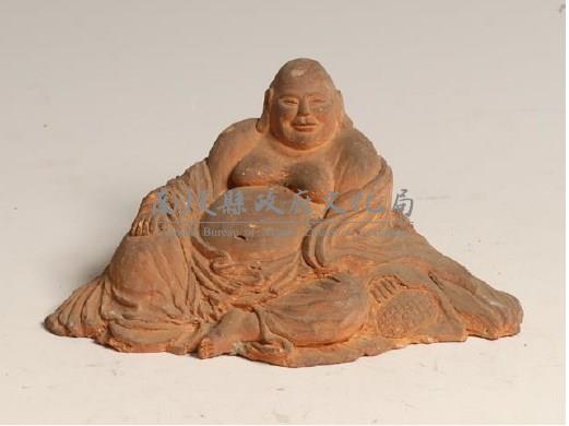 紅陶彌勒佛坐像藏品圖，第1張