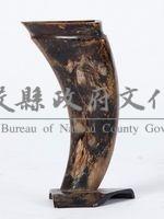 牛角花瓶藏品圖，第1張