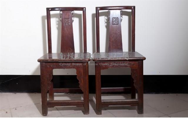 乾漆漢體肖楠木公婆椅藏品圖，第1張