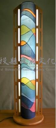 海之悅-天然染色拼縫燈罩藏品圖，第3張