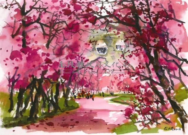 櫻花林中一瞥藏品圖，第1張