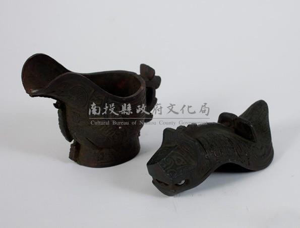 仿商代犧首觥(複製品)藏品圖，第1張