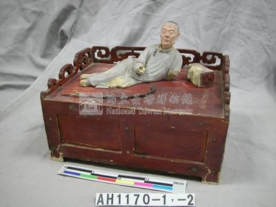 泥塑人像模型－抽鴨片及水煙夫婦藏品圖，第2張