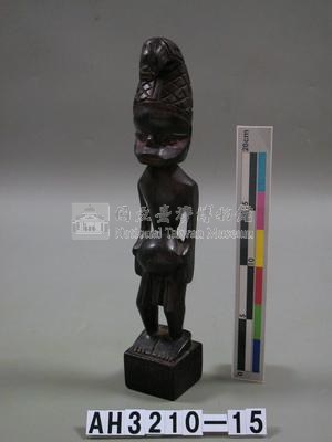 蛇型頭飾立姿男像藏品圖，第1張