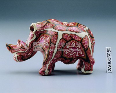 動物蠟燭(犀牛)藏品圖，第1張