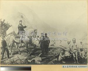 1874年5月西鄉從道巡視石門戰場圖之照片藏品圖，第4張