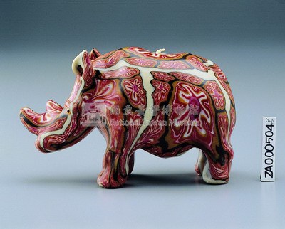 動物蠟燭(犀牛)藏品圖，第1張