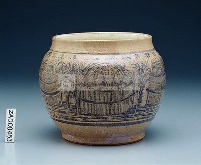 傳統浮雕陶盤藏品圖，第1張