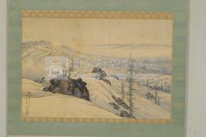 臺灣神社藏那須雅城繪『燕指峰より見たる白頭峰』藏品圖，第3張