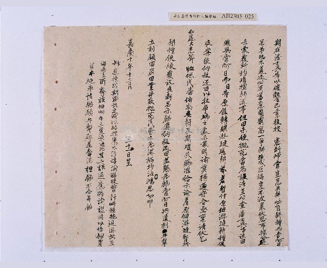 嘉慶十年～十一年（1805～1806）翁仔社佃人滯租記錄藏品圖，第26張