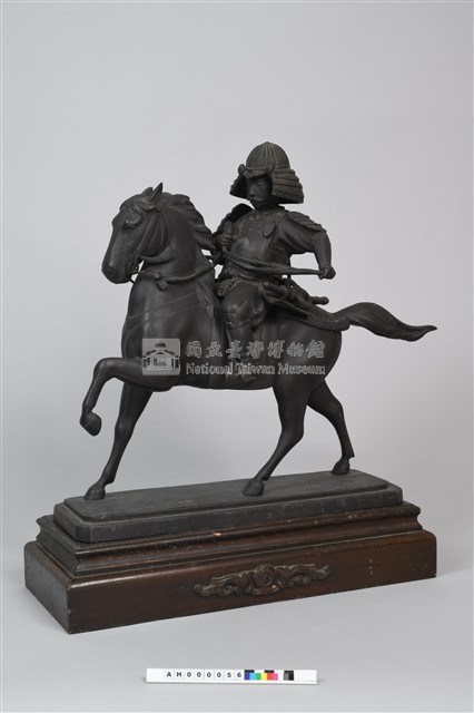 日本將軍著盔騎馬銅像藏品圖，第1張
