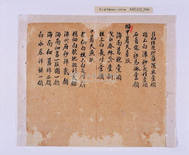 潘春文（？）衣服目錄藏品圖，第7張
