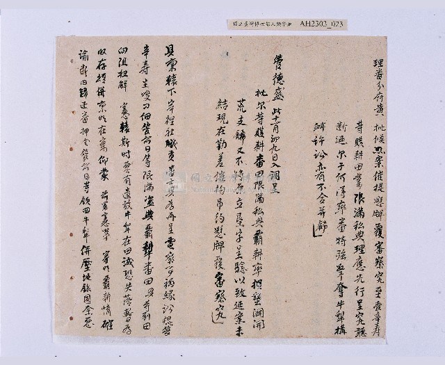 嘉慶十年～十一年（1805～1806）翁仔社佃人滯租記錄藏品圖，第24張