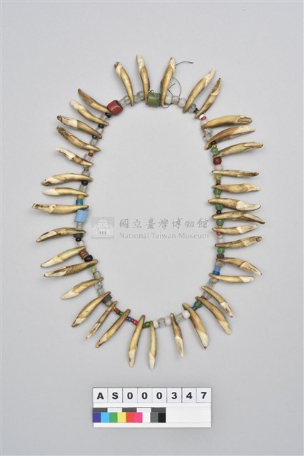 獸牙頸飾藏品圖，第2張