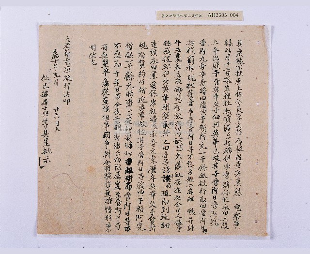 嘉慶十年～十一年（1805～1806）翁仔社佃人滯租記錄藏品圖，第5張